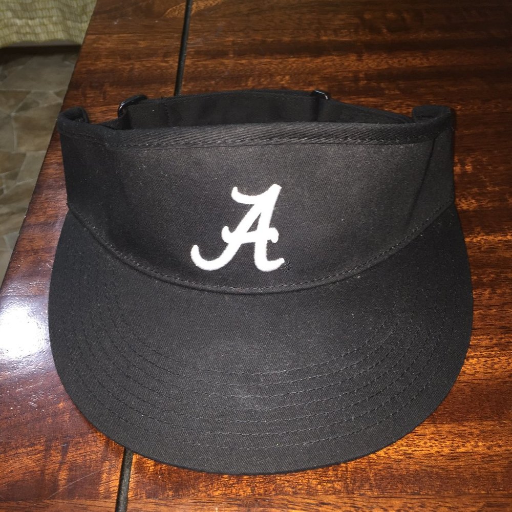 BLACK UNIVERSITY OF ALABAMA CRIMSON TIDE SUN VISOR